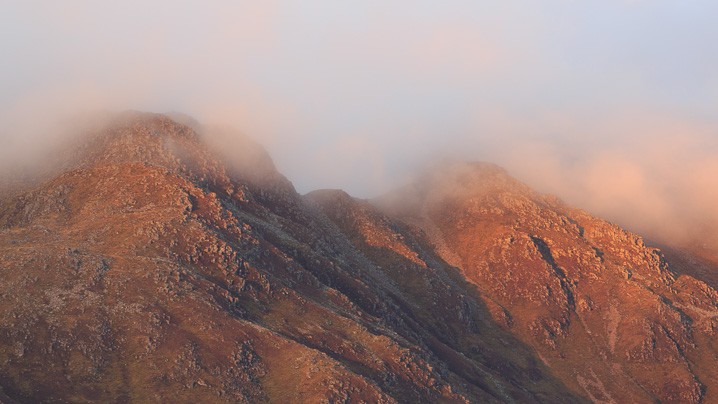 Landschaft Berge Sonnenuntergang